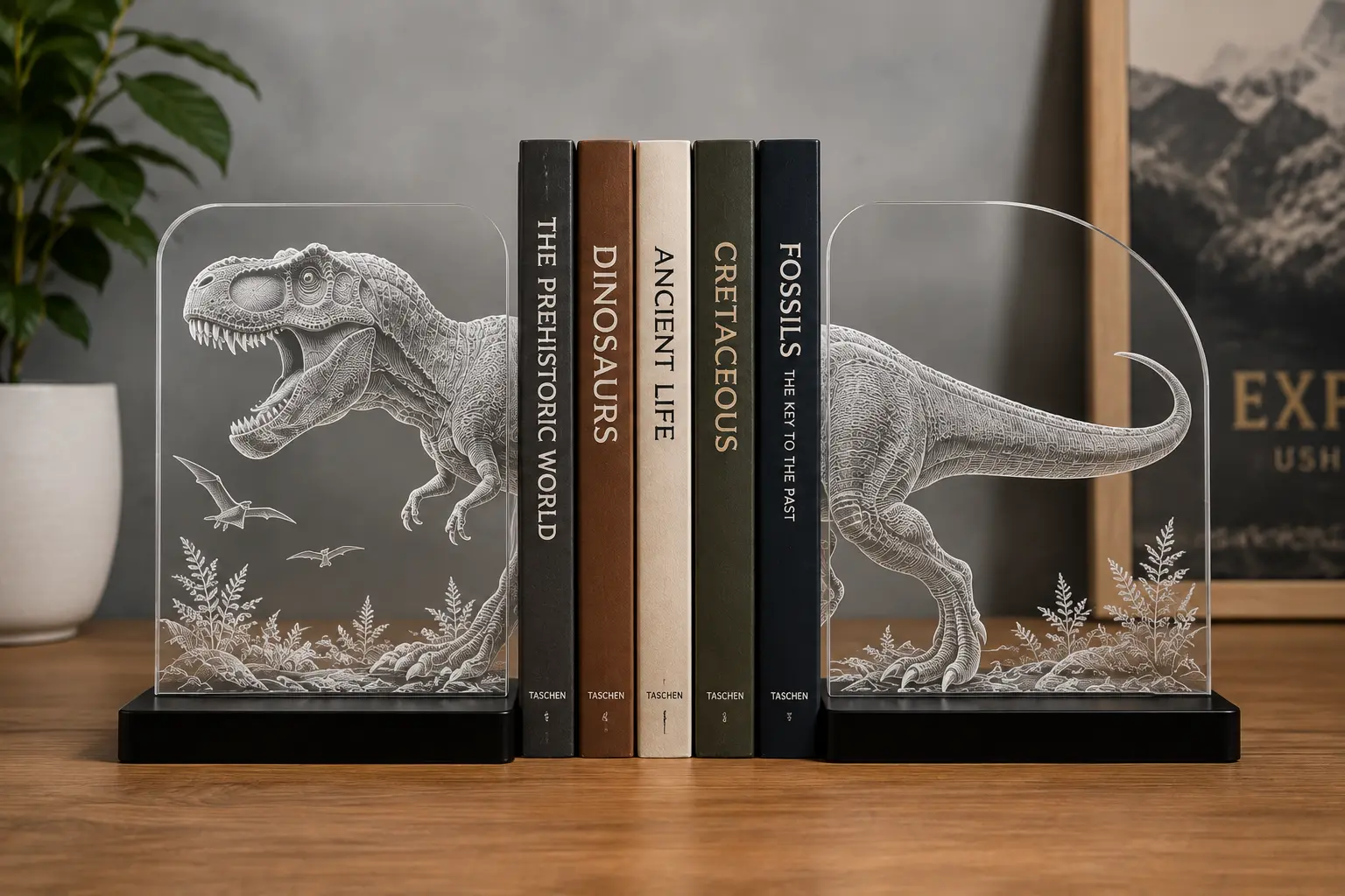 Acrylic Sheet Dinosaur Engraving